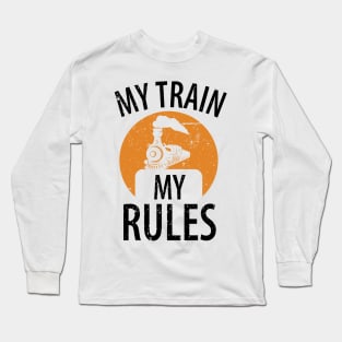 train railwayman trains driver Long Sleeve T-Shirt